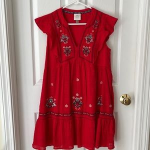 Knox Rose Women’s embroidered dress , with pockets! Never worn. Size small NWOT